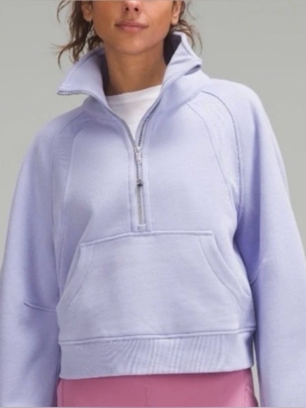 lululemon Lilac Half-Zip Hoodie